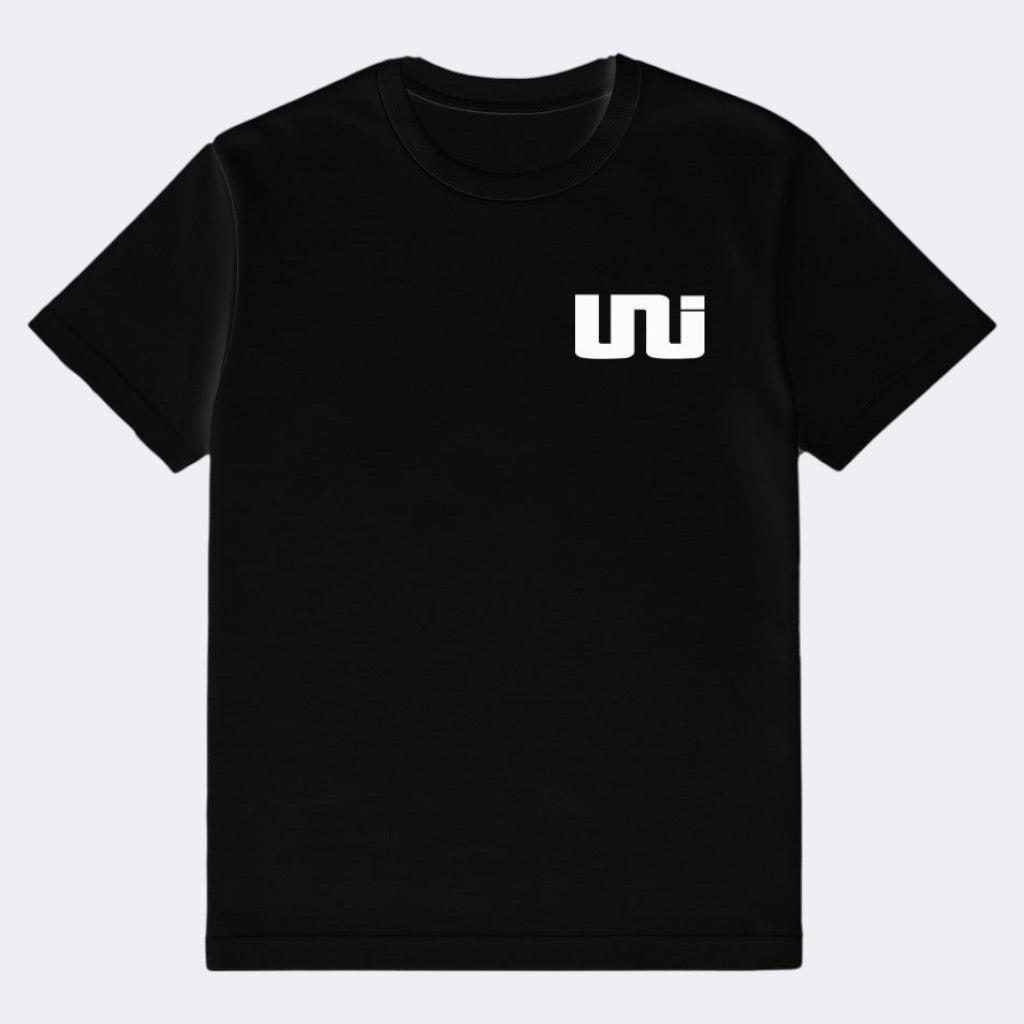 UNI T-SHIRT NOIR MINI LOGO