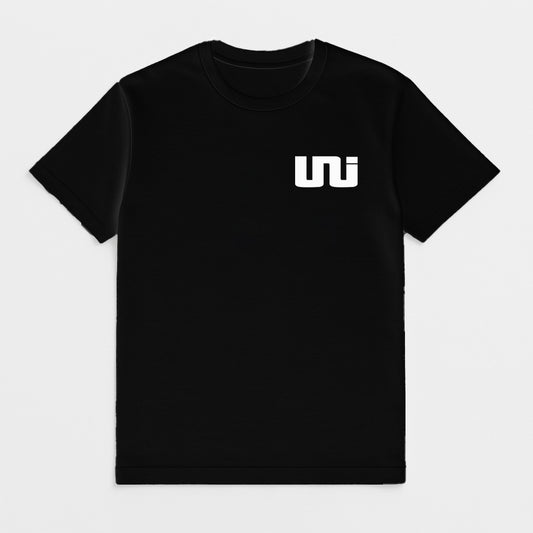UNI T-SHIRT NOIR MINI LOGO