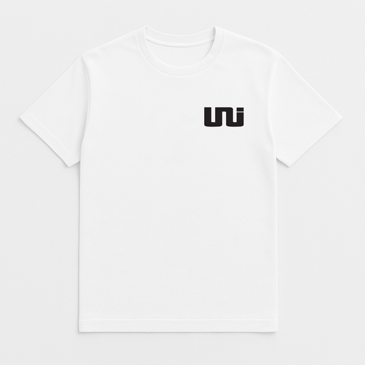 UNI T-SHIRT BLANC PETIT LOGO