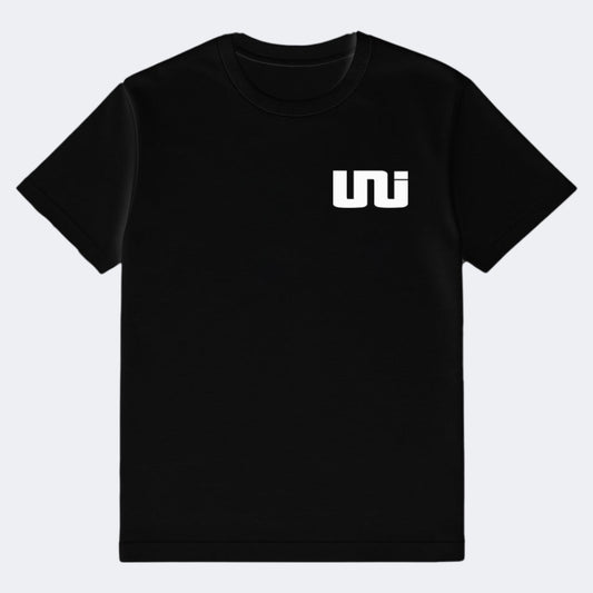 UNI T-SHIRT NOIR MINI LOGO